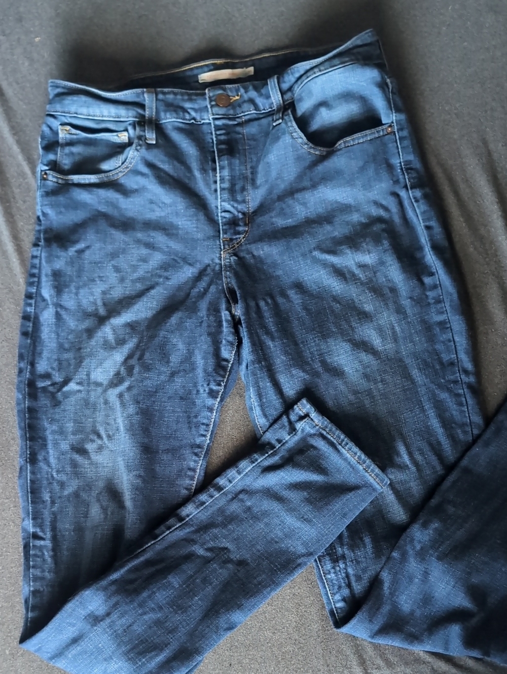 Levi's Indigo Denim Jeans with Tan Patch